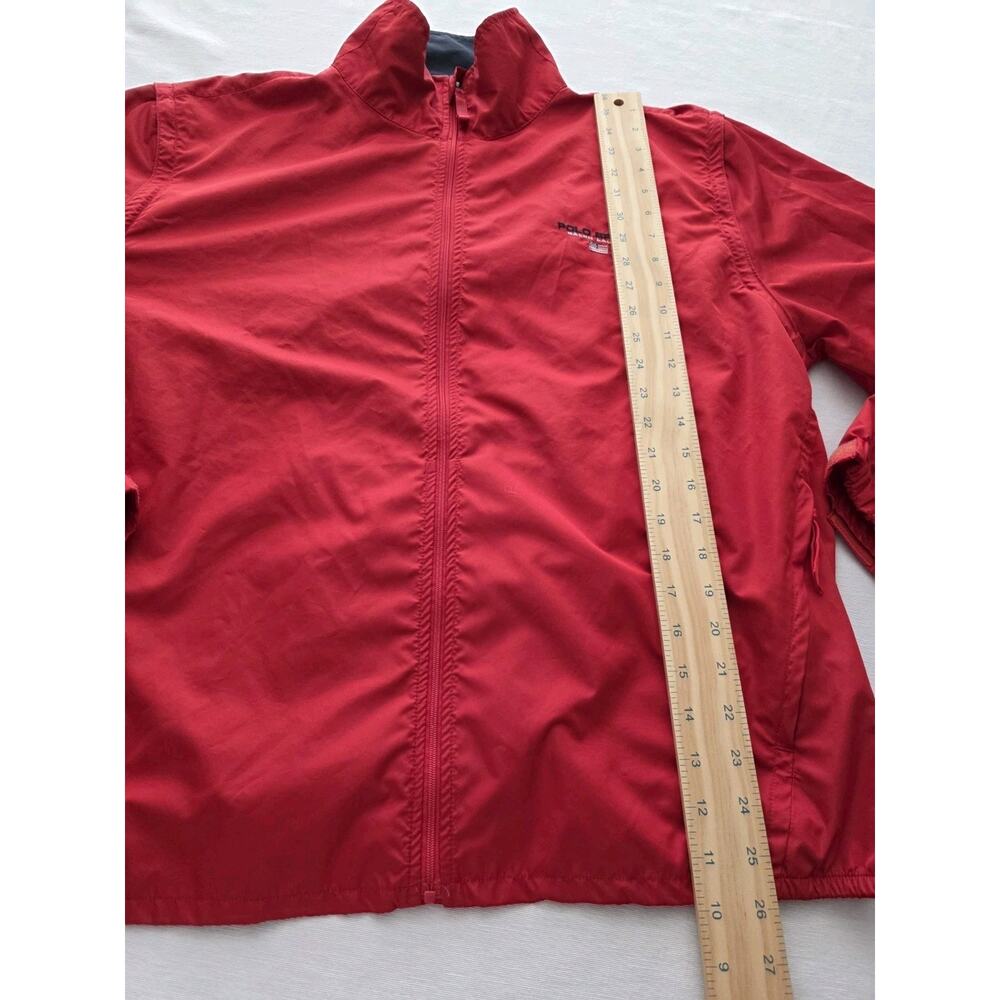 Vintage Ralph Lauren Jacket Mens Red Embroidered Polo Sport Size L - Picture 5 of 11